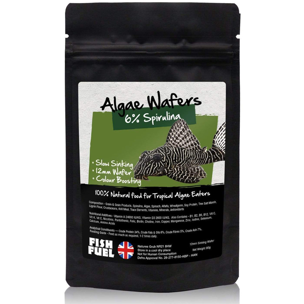 The Fish Food Warehouse 80g Pouch Fish Fuel Algae Wafers