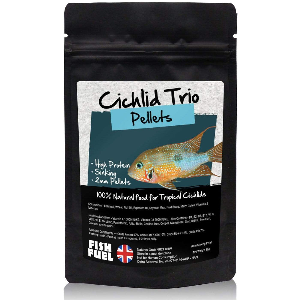The Fish Food Warehouse 80g Pouch Fish Fuel Cichlid Trio - Sinking