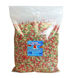 The Fish Food Warehouse 15ltr Bag (1.2kg) Mixed Pond Sticks 15ltr Bag
