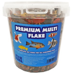 The Fish Food Warehouse 1ltr Tub (100g) Premium Multi Flake