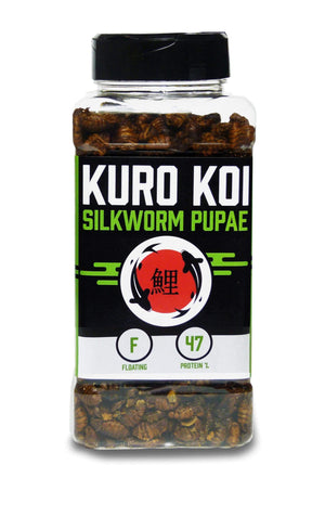 The Fish Food Warehouse 275g Gripper Jar Kuro Koi Dried Silkworm Pupae