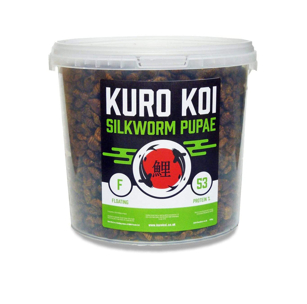 The Fish Food Warehouse 750g Tub Kuro Koi Dried Silkworm Pupae